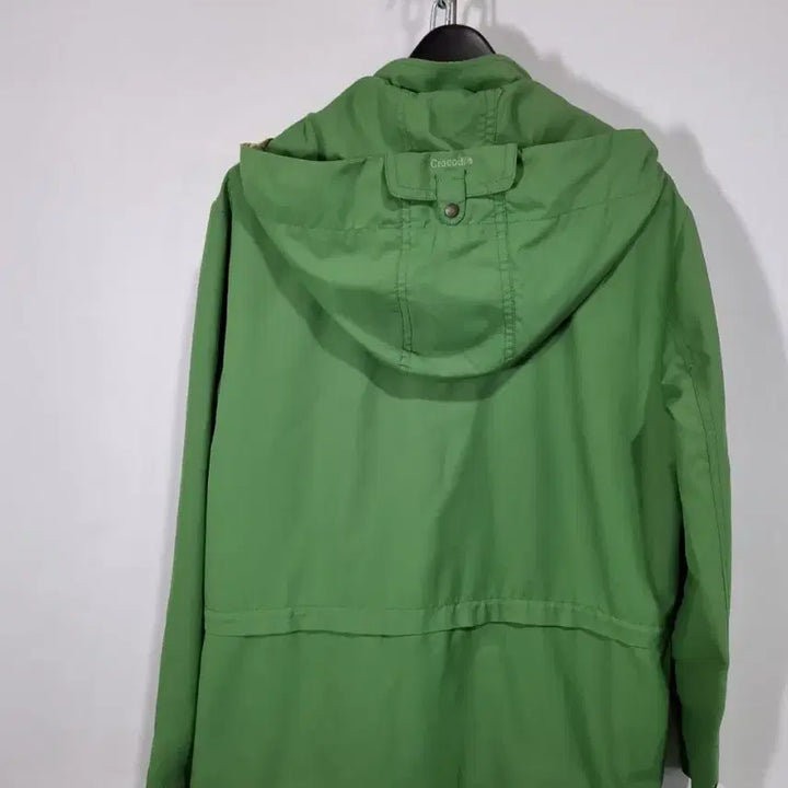 [BUNJANG] Crocodile Green Hooded Field Jacket / 크로커다일 그린 후드 야상 점퍼