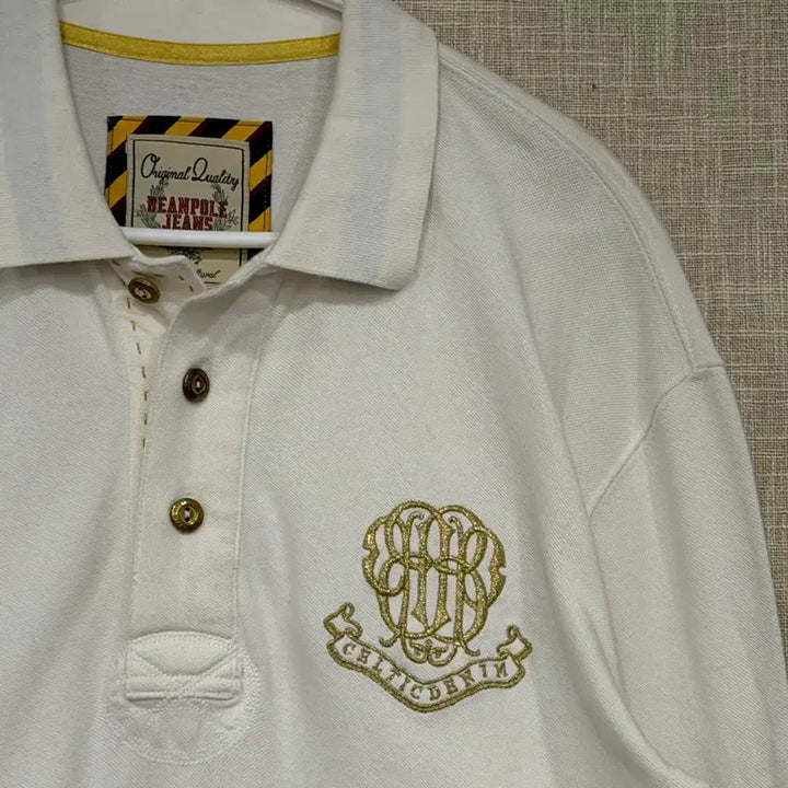 [BUNJANG] Beanpole Embroidered Long Sleeve Polo Shirt White M / 빈폴 긴팔 자수 폴로티 100 화이트 M 추천