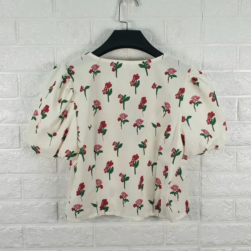 [BUNJANG] Ninth Step Puff Sleeve Blouse (New) / [55]나인스텝 퍼프소매 블라우스 (새상품)