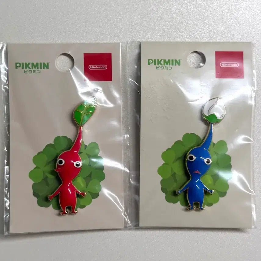[BUNJANG] Pikmin Badges (Red &amp; Blue) Bundle Set / 피크민 뱃지 두개 일괄