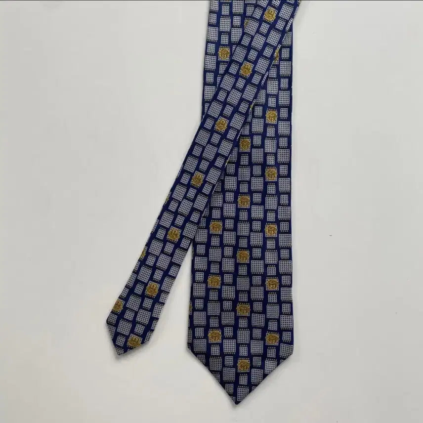 [BUNJANG] Versace Monogram Silk Necktie / Gianni Versace 베르사체 모노그램 정품 명품넥타이
