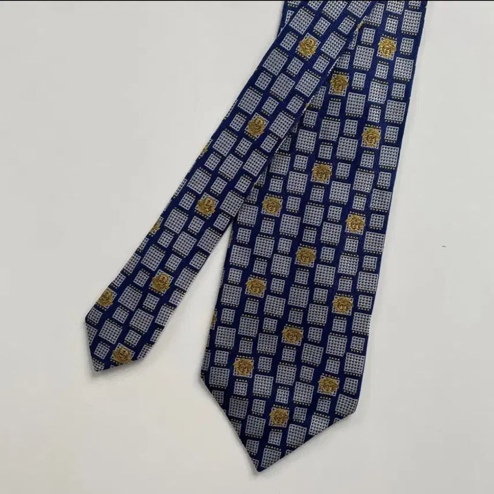 [BUNJANG] Versace Monogram Silk Necktie / Gianni Versace 베르사체 모노그램 정품 명품넥타이