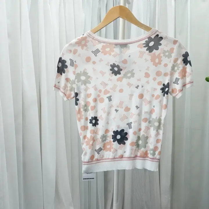 [BUNJANG] Lanvin Collection Flower Short Sleeve Knit / LANVIN 랑방 컬렉션 플라워 반팔 니트 2009