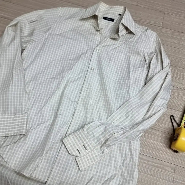 [BUNJANG] BOSS Checked Long-Sleeve Shirt / BOSS 보스 체크 긴팔 셔츠(100-105)