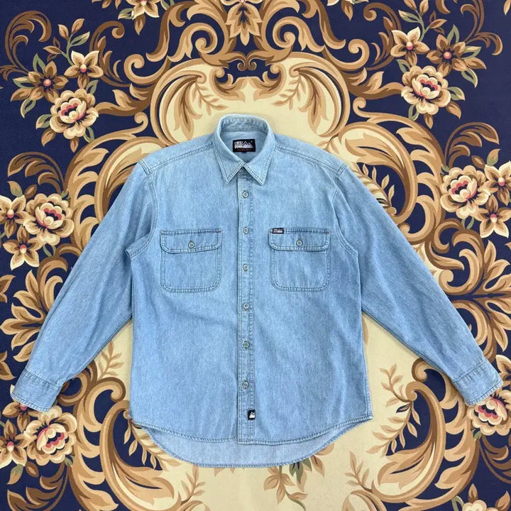 [BUNJANG] First Down Two Pocket Denim Shirt (M) / (M)JPN 퍼스트다운 First down 투포켓 데님셔츠