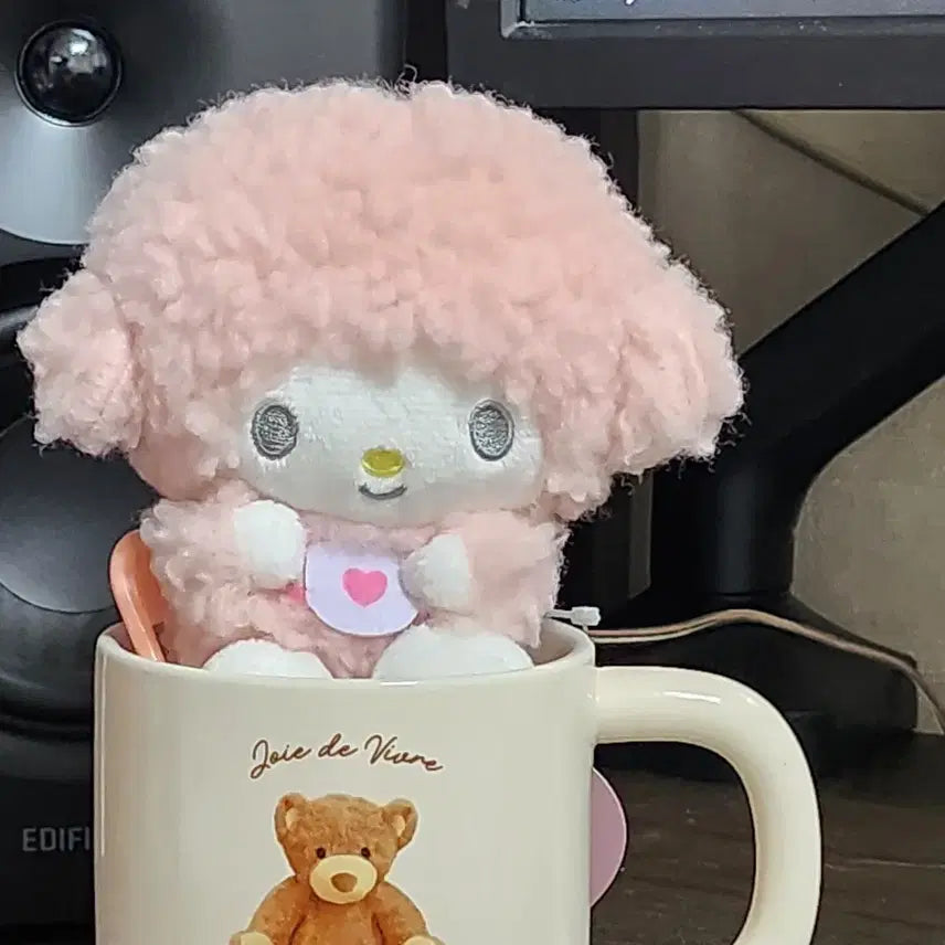 [BUNJANG] Sanrio My Melody &amp; My Sweet Piano Plush Keychain / 마이멜로디 My sweet piano 인형뽑기 키링