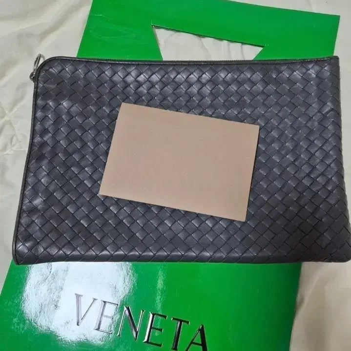 [BUNJANG] Bottega Veneta Intrecciato Document Clutch Bag / (정품) 보테가베네타 인트레치아토 클러치백
