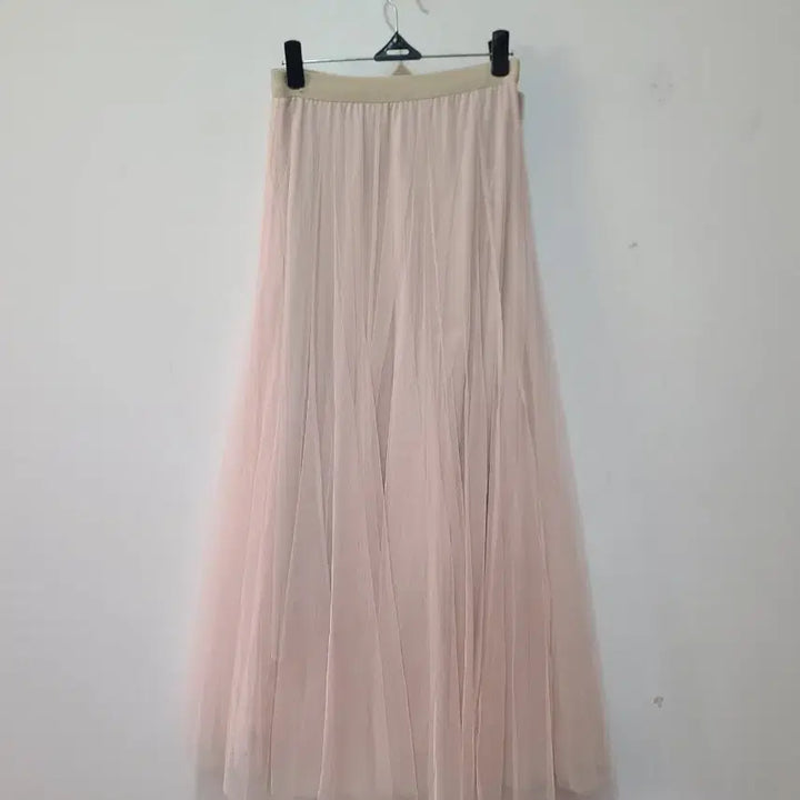 [BUNJANG] Pink Tulle Long Skirt / 핑크색 튤 스커트 롱 스커트