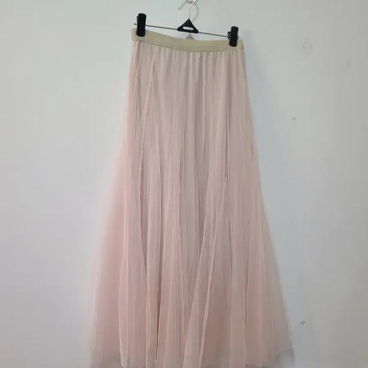 [BUNJANG] Pink Tulle Long Skirt / 핑크색 튤 스커트 롱 스커트