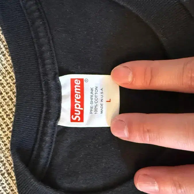 [BUNJANG] Supreme New York Oval Black T-Shirt / 슈프림 뉴욕 오벌 블랙 반팔 티셔츠