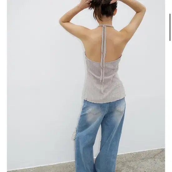 [BUNJANG] PollySueM Halter Top / 폴리수엠 홀터 탑