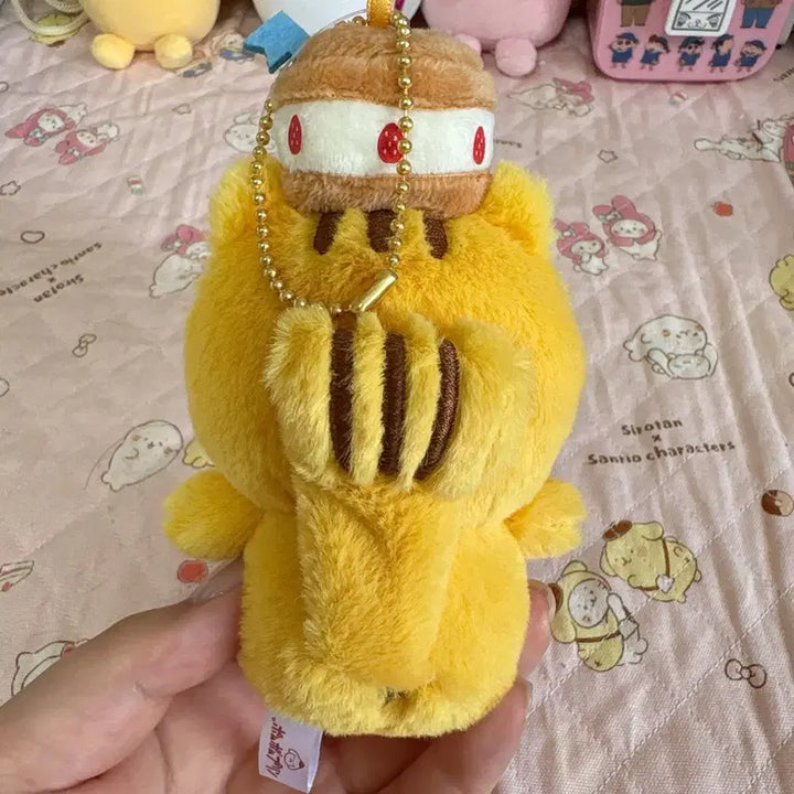 [BUNJANG] Pompompurin Sanrio Puroland Bagel Plush Keychain / 폼폼푸린 퓨로랜드 베이글 인형 키링