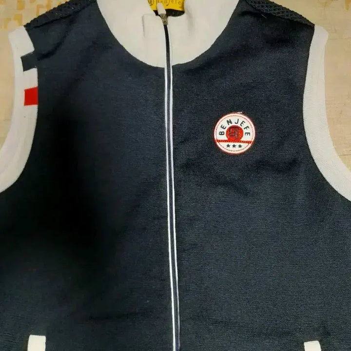 [BUNJANG] Benzepe Navy Blouson Knit Vest / [상태최상] 벤제페 네이비 블루종 조끼 니트 베스트 S