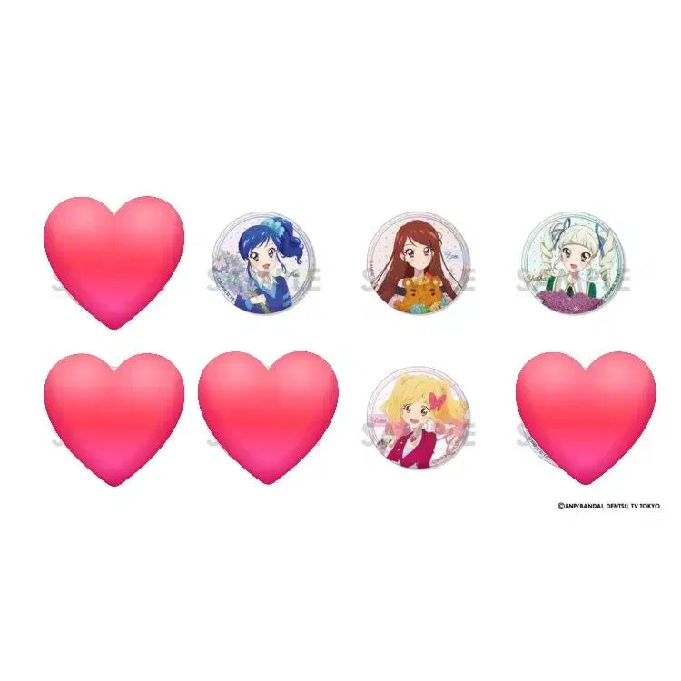 [BUNJANG] Aikatsu! Aikatsu Stars! Flower Can Badge / [오늘까지/공구] 아이카츠 아이엠스타 무인편 스타즈 플라워 캔뱃지