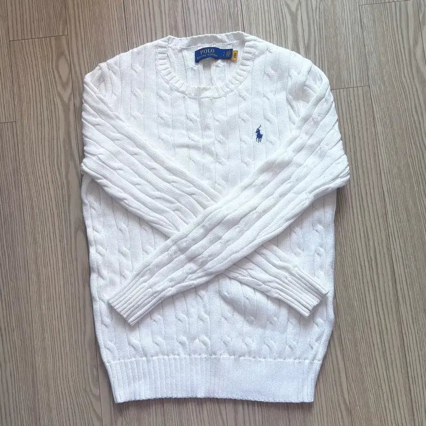 [BUNJANG] Polo Ralph Lauren Cable Knit Crewneck Sweater / 폴로 랄프로렌 꽈배기 라운드넥 케이블 스웨터 S