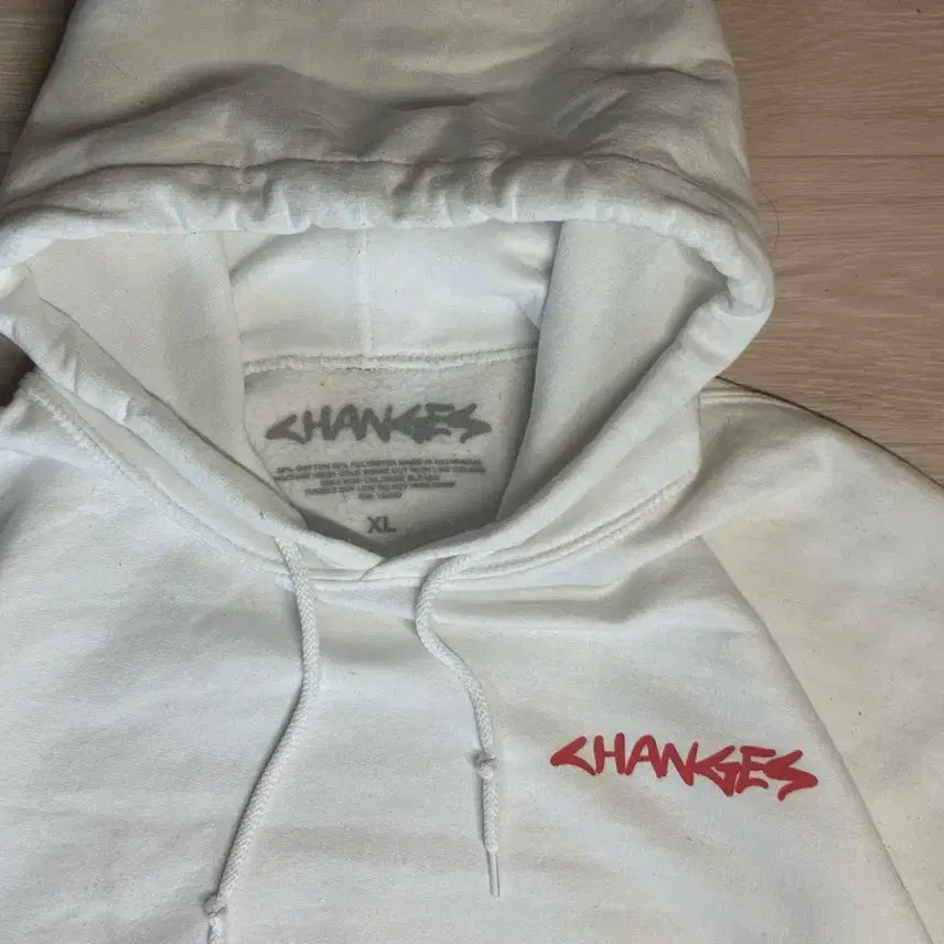 [BUNJANG] CHANGES White Hoodie / CHANGES 흰색 후드티