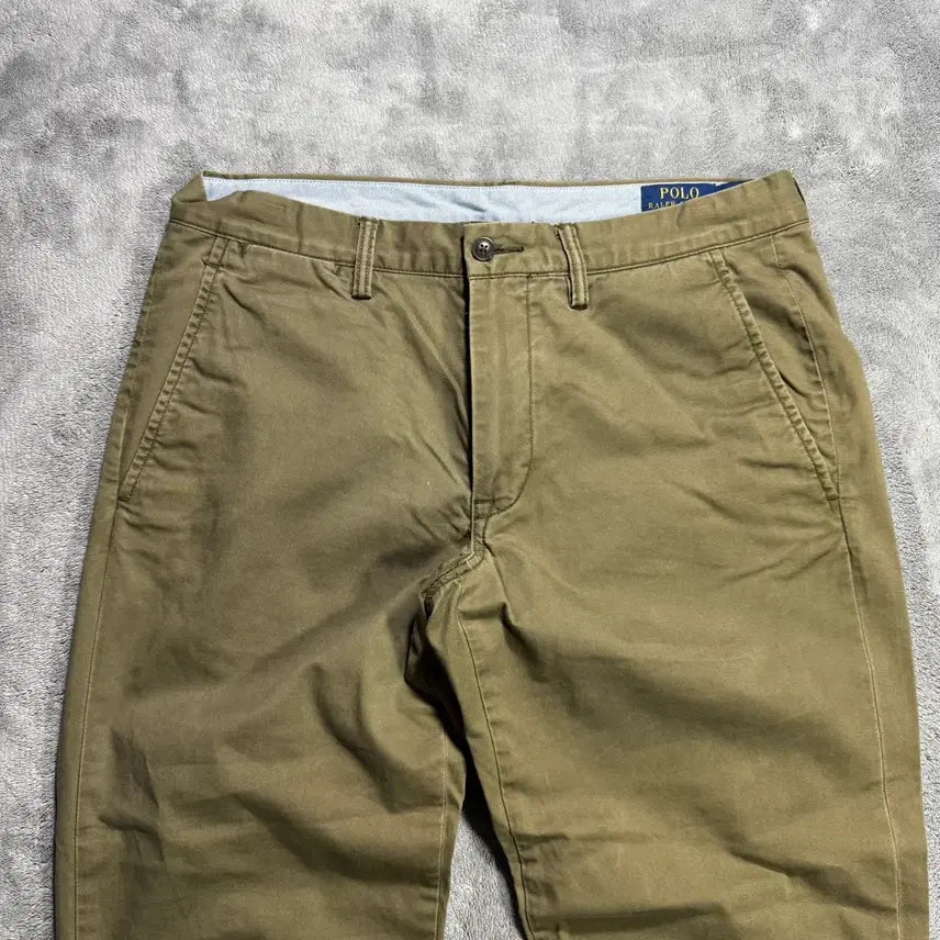 [BUNJANG] Polo Ralph Lauren Olive Straight Fit Chino Pants Size 32 / 폴로 랄프로렌 올리브 스트레이트핏 치노팬츠 32/32