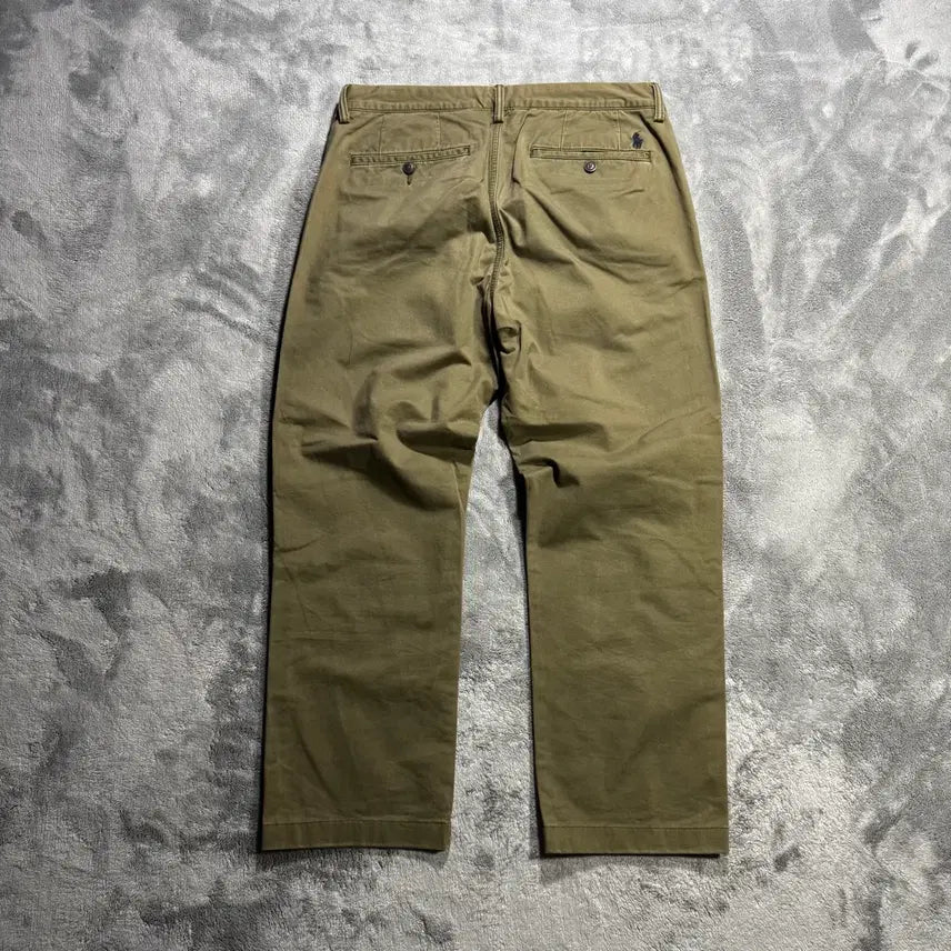 [BUNJANG] Polo Ralph Lauren Olive Straight Fit Chino Pants Size 32 / 폴로 랄프로렌 올리브 스트레이트핏 치노팬츠 32/32