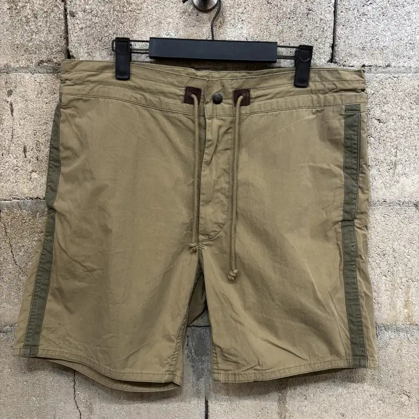 [BUNJANG] RRL Drawstring Shorts Beige Cotton Nylon Size 33 / 더블알엘 드로스트링 쇼츠