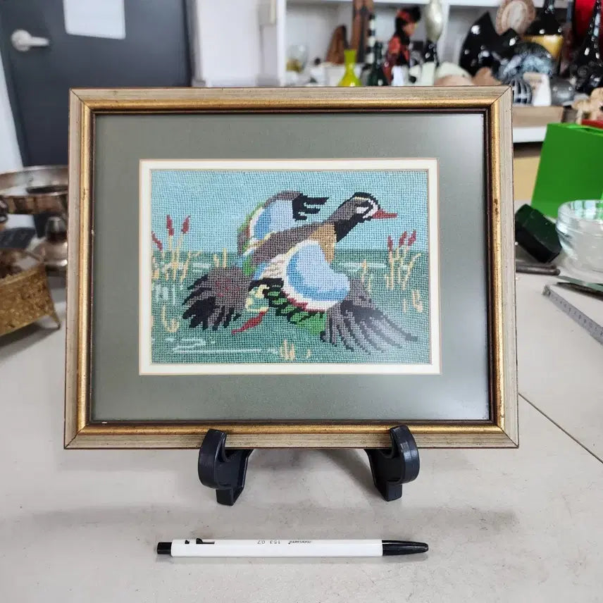 [BUNJANG] USA Wool Handmade Artwork Frame / USA 울(양모)  핸드메이드 작품 액자26.8cmX21.7cm