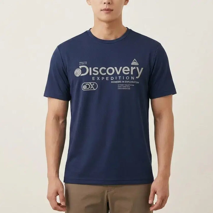 [BUNJANG] Discovery Expedition Short Sleeve T-Shirt Navy (Men&