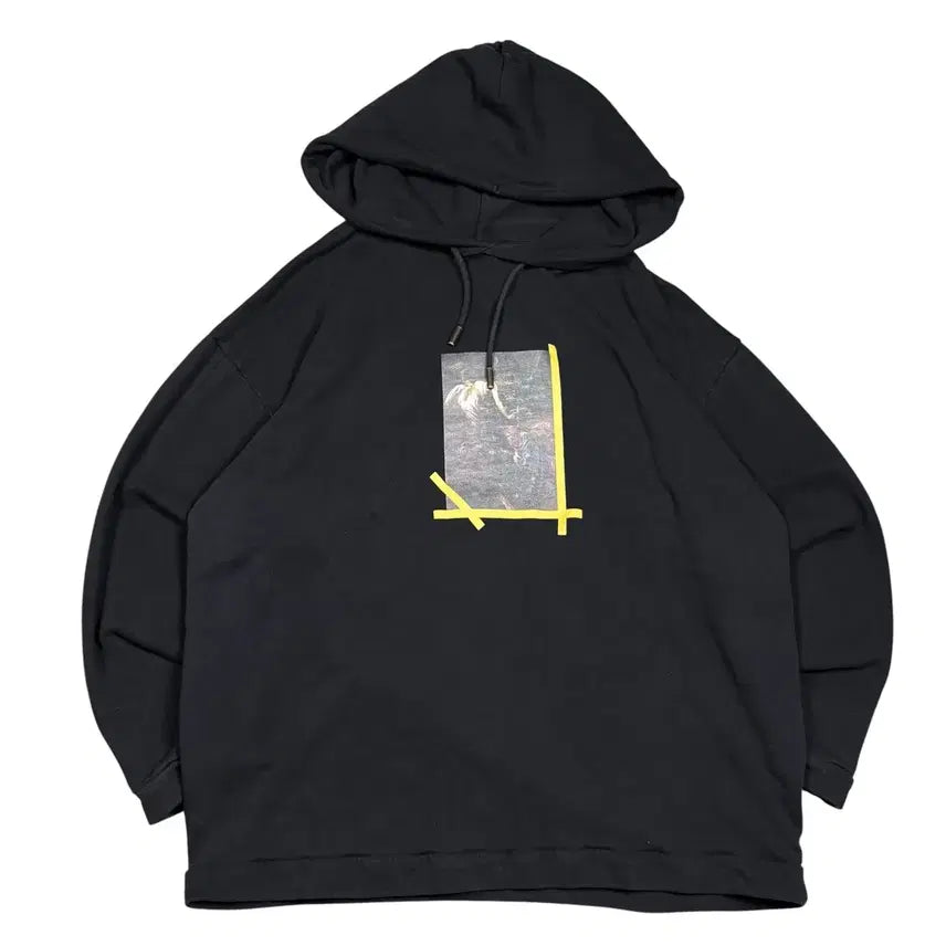 [BUNJANG] Off-White Black Hoodie / 오프화이트 블랙 후드티