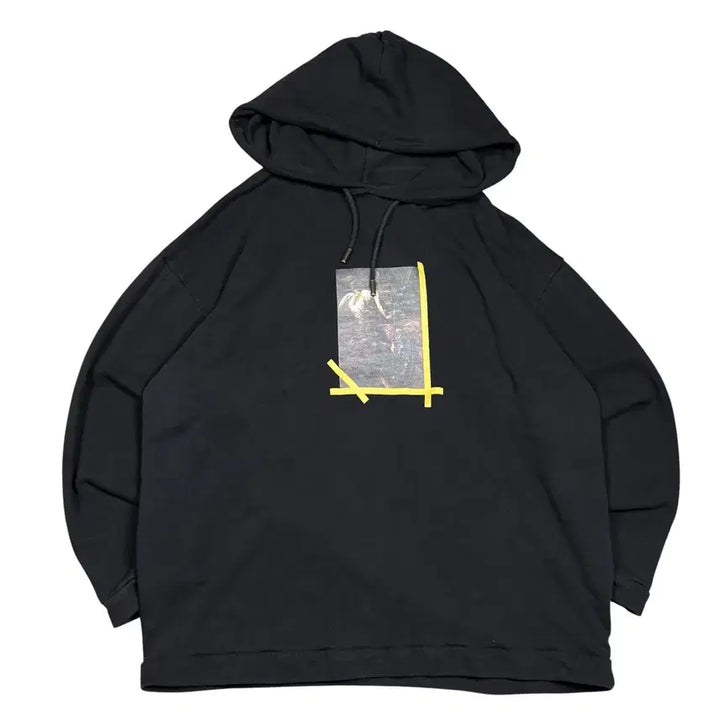 [BUNJANG] Off-White Black Hoodie / 오프화이트 블랙 후드티
