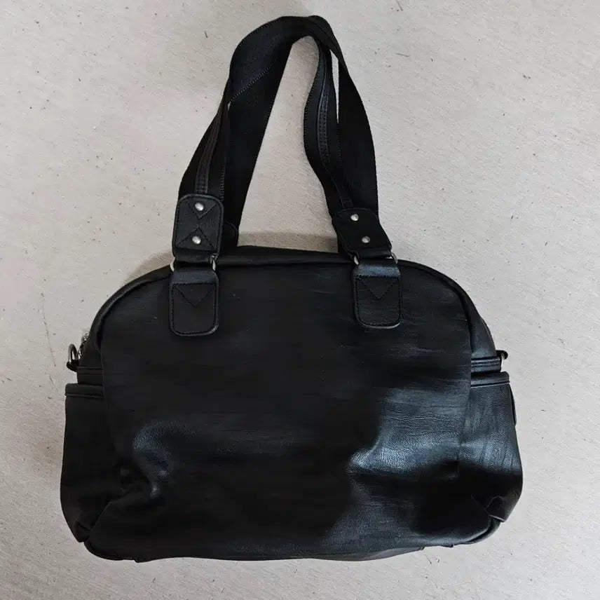 [BUNJANG] Converse Black Leather Tote Shoulder Bag / 컨버스 블랙 토트백 숄더백 가방/빈티지 00&