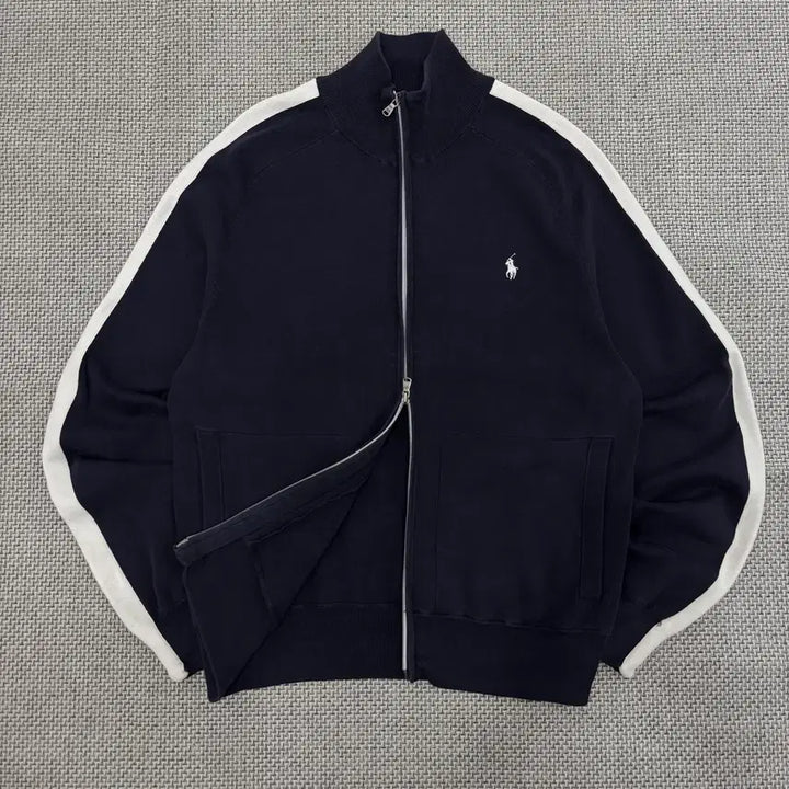 [BUNJANG] Polo Ralph Lauren Double Zipper Knit Zip-Up L / Polo Ralph Lauren 더블지퍼 니트집업L