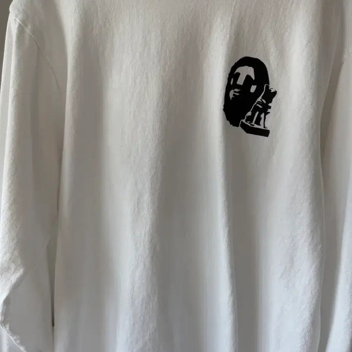 [BUNJANG] BAPE Shibuya Long Sleeve T-Shirt White M / 베이프 시부야 롱슬리브 화이트 M