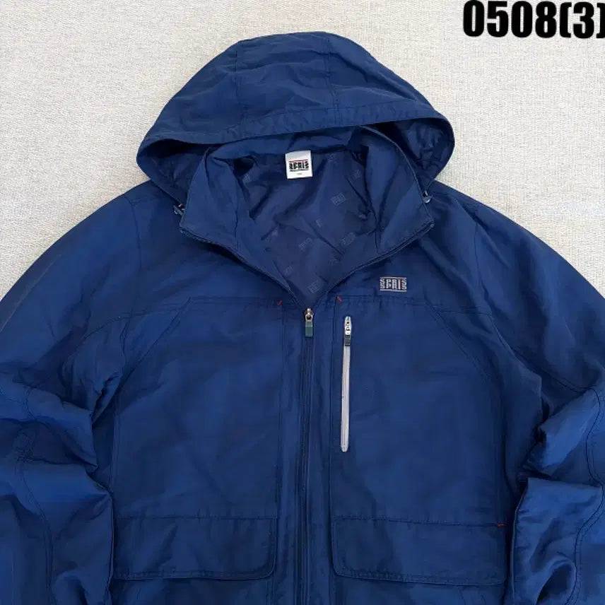 [BUNJANG] Spris Blue Hooded Windbreaker Jumper Size 100 / 스프리스 파란색 후드 바람막이 점퍼 100 0508