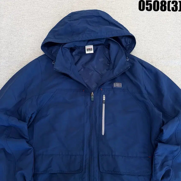 [BUNJANG] Spris Blue Hooded Windbreaker Jumper Size 100 / 스프리스 파란색 후드 바람막이 점퍼 100 0508