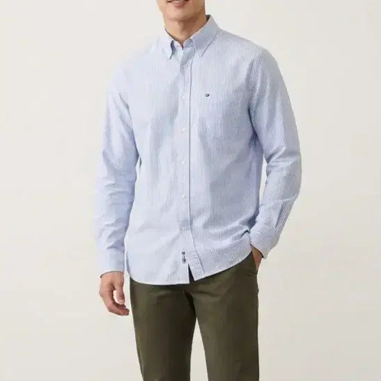 [BUNJANG] Tommy Hilfiger Striped Linen Shirt Men&
