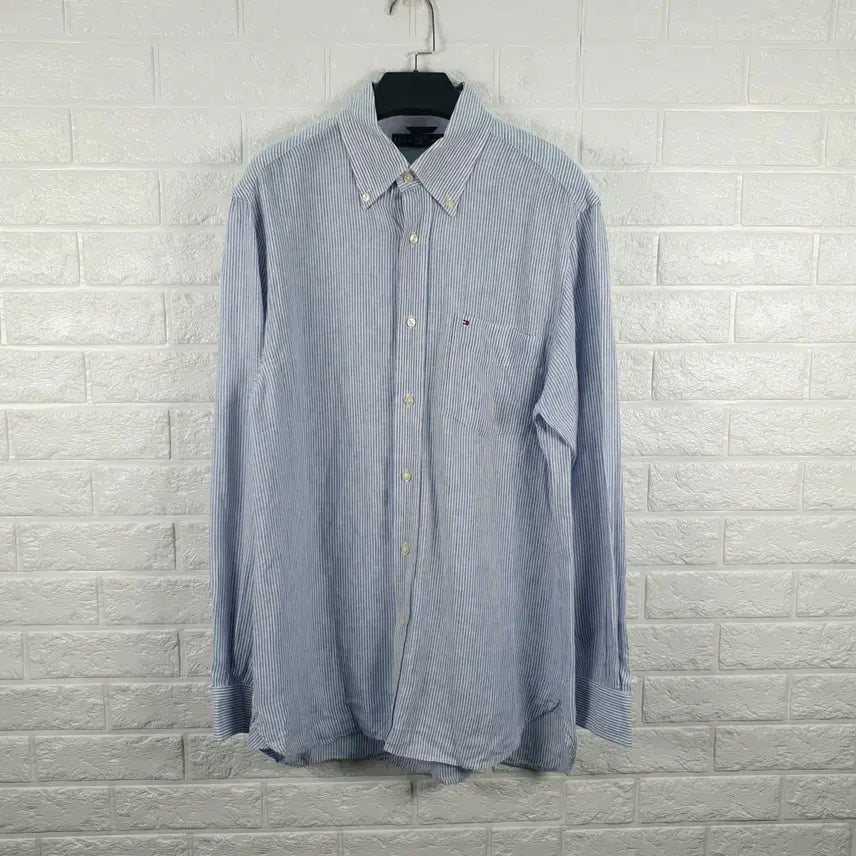 [BUNJANG] Tommy Hilfiger Striped Linen Shirt Men&