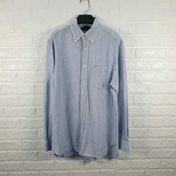 [BUNJANG] Tommy Hilfiger Striped Linen Shirt Men&