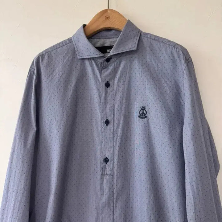 [BUNJANG] Love Moschino Cotton 100% Shirt Blue Tone L / 러브 모스키노 LOVE MOSCHINO 코튼 100% 셔츠 블루톤 L