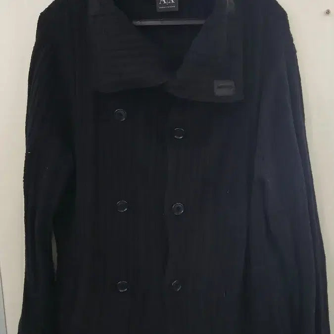 [BUNJANG] A|X Armani Exchange Black Cardigan Size M / A|X 아르마니 익스체인지 블랙 가디건 M사이즈 올풀린고약간있음
