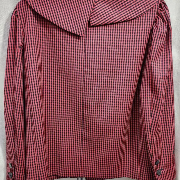 [BUNJANG] Lucky Chouette Red Gingham Check Double Jacket / 럭키슈에뜨 레드 체크  자켓.36