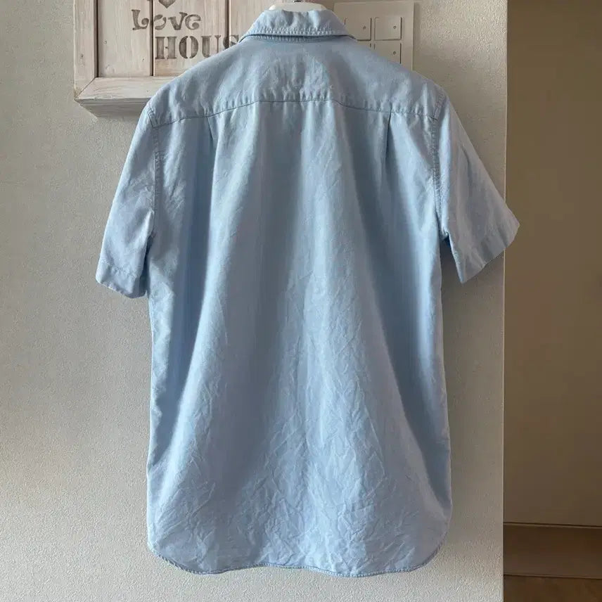 [SOLD OUT] 라코스테 하늘색 옥스포드 반팔 셔츠