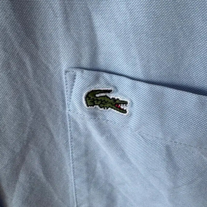 [SOLD OUT] 라코스테 하늘색 옥스포드 반팔 셔츠