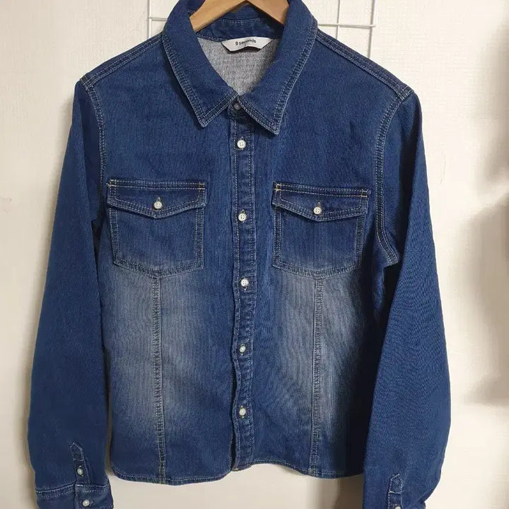 [BUNJANG] 8 Seconds Blue Shirt / 8세컨즈 청 셔츠형 66/77