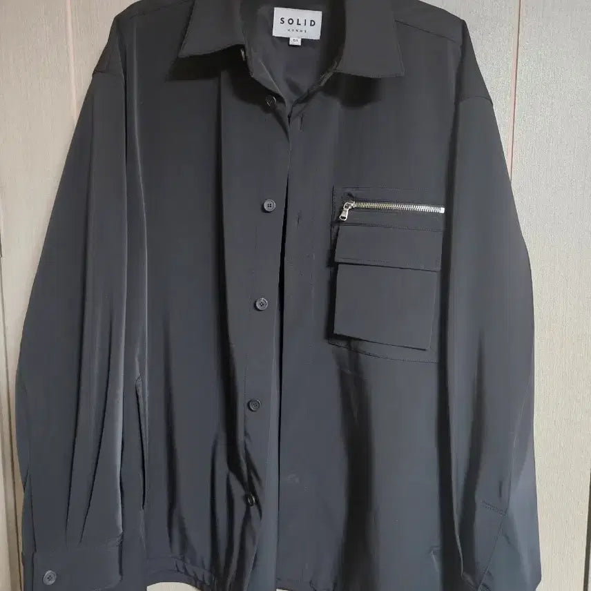 [BUNJANG] Solid Homme 21 Season Hidden Button Shirt Jacket / 솔리드옴므 21시즌 히든 셔츠 셔켓