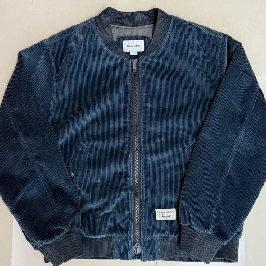 [BUNJANG] thisisneverthat GORE-TEX WINDSTOPPER Corduroy Jacket Navy / [L]디스이즈네버댓 고어텍스 윈드스토퍼 코듀로이 자켓 네이비