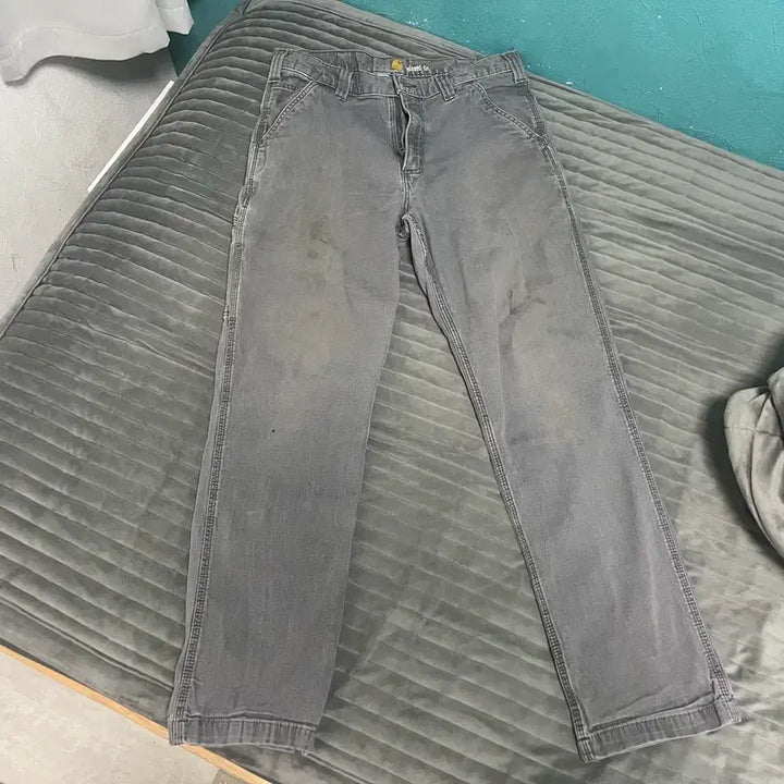 [BUNJANG] Carhartt Grey Denim Work Pants / 칼하트 그레이 데님 워크팬츠