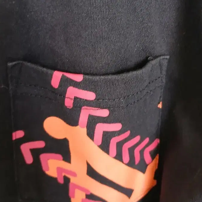 [BUNJANG] New Era Black Pocket T-Shirt Size 100 / 뉴에라 포켓 반팔 티셔츠 블랙 100사이즈