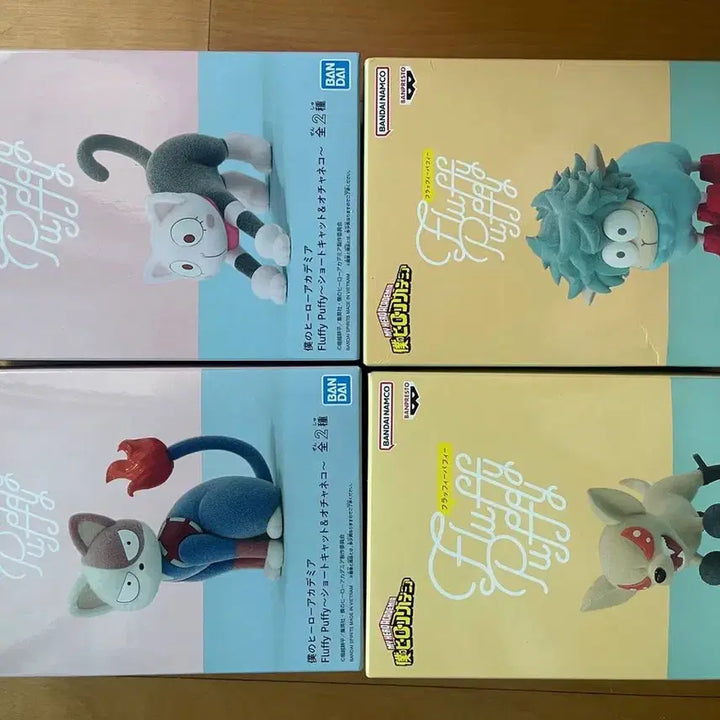 [BUNJANG] My Hero Academia Fluffy Puffy 4-Figure Set / 히로아카 나히아 플러피퍼피 4종세트 미개봉