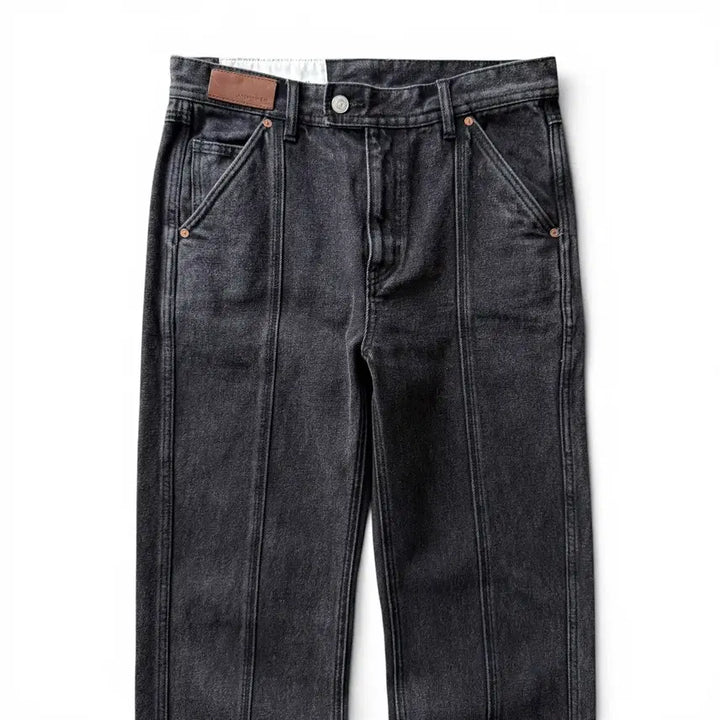 [BUNJANG] Andersson Bell Contrast Seam Straight Fit Black Denim Pants / Andersson Bell Contrast Seam Denim Pants