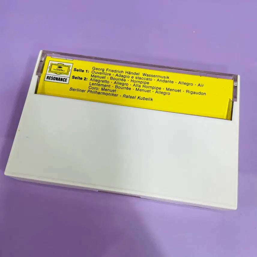 [BUNJANG] Handel - Wassermusik (Water Music) | Rafael Kubelík | Berlin Philharmonic | Deutsche Grammophon Resonance Cassette Tape / [중고음반/TAPE] 핸델 Handel - 수상음악 / 라파엘 쿠벨리크