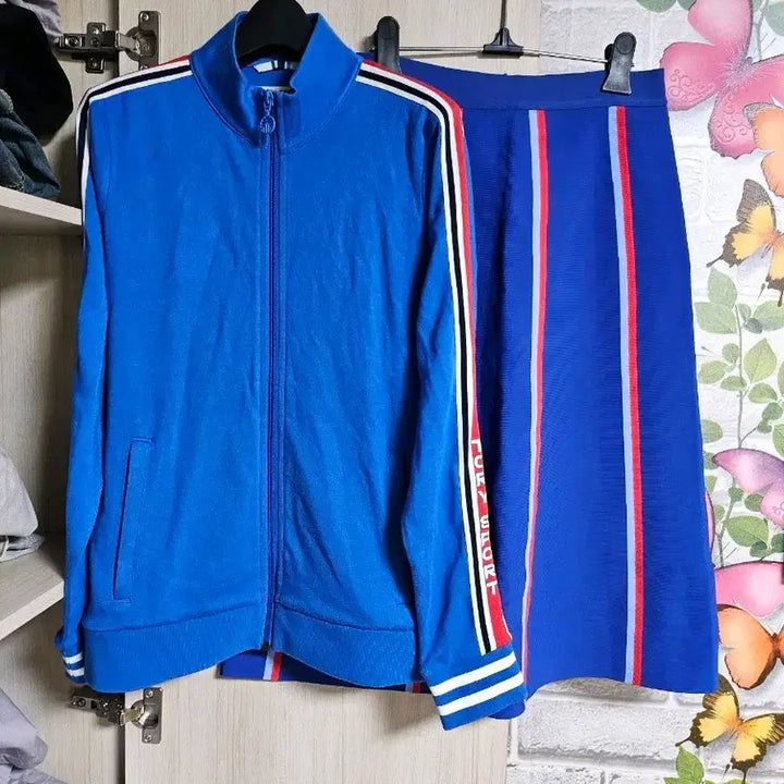 [BUNJANG] Tory Burch Sport Blue Tracksuit Set / 토리버치 스포츠 블루 트레이닝 세트