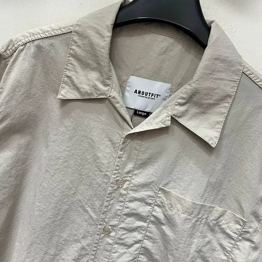 [BUNJANG] Unoutfit Utility Nylon Pocket Short Sleeve Shirt L / 언아웃핏 유틸리티 나일론 포켓 반팔 셔츠 L